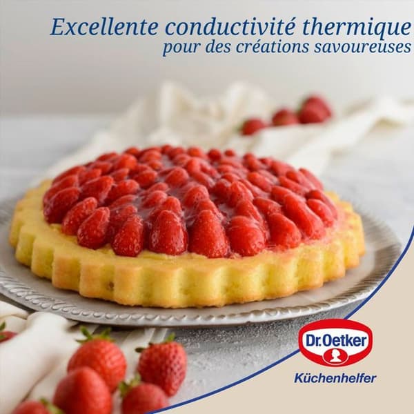 Röd silikonpajform 26 cm Dr. Oetker Flexxibel Love