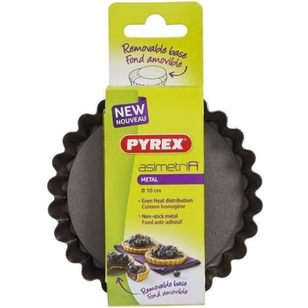 PYREX Set med 4 Asimetria tartelettformar 10 cm bruna