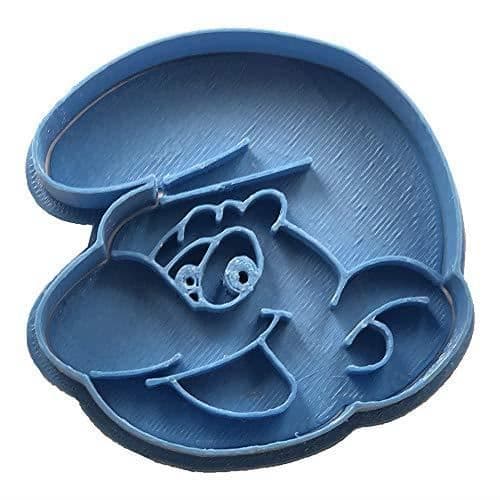 Cuticuter Schtroumpfs Kakform, Blå, 16 x 14 x 1.5 cm, Set med 4 CGPACKPITUFO