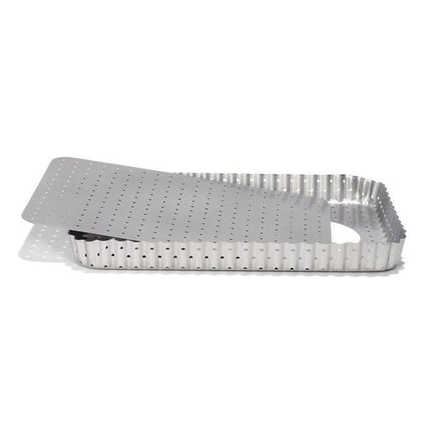 Tartform - PATISSE - Silver Top - Stål 0,6 mm - 32x22 cm - Avtagbar botten