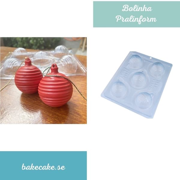 Pralinform Julkulor Chokladform - BWB 10051 - Special 3 Part Mold