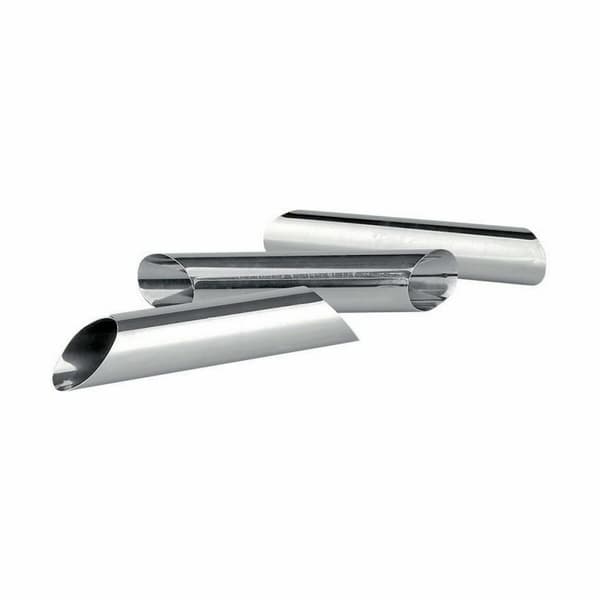 Set med Formar för Bakverk Wooow Rostfritt stål Silvrig Stål 3 Delar 2,5 x 12,5 cm (36 antal) (3 pcs)