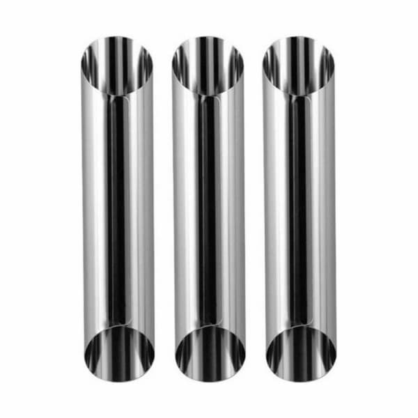 Set med Formar för Bakverk Quttin Stål 3 Delar 2,5 x 12,5 cm (36 antal)