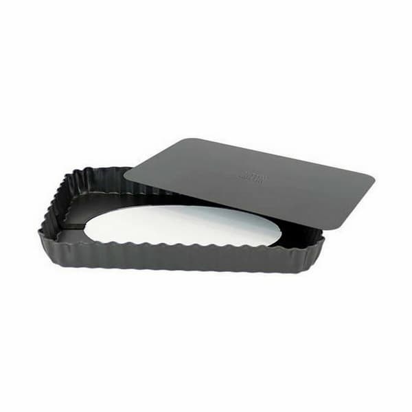 Irtopohjavuoka Quttin Musta Hiiliteräs 22,5 x 15,5 x 3 cm (12 osaa)