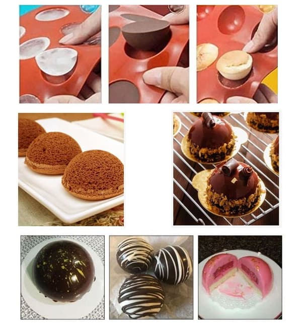 SILIKONMOL F�R DONUTS, CUBBIES, GASS BRUNBESTE BB-1692