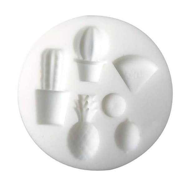 Mini silikonform för polymerlera - Exotisk