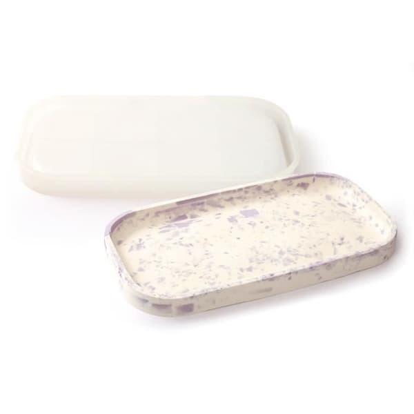 Silikonform - Jesmonite - Rektangulär - 26,4cm x 15,1cm x 2,2cm - 1 styck - Fraktas från Frankrike