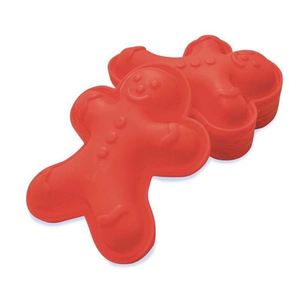 Silikonformar - SCRAPCOOKING - Pepparkaksgubbe - 10,5 x 9,3 cm - 6 st - Kompatibel med frys och diskmaskin