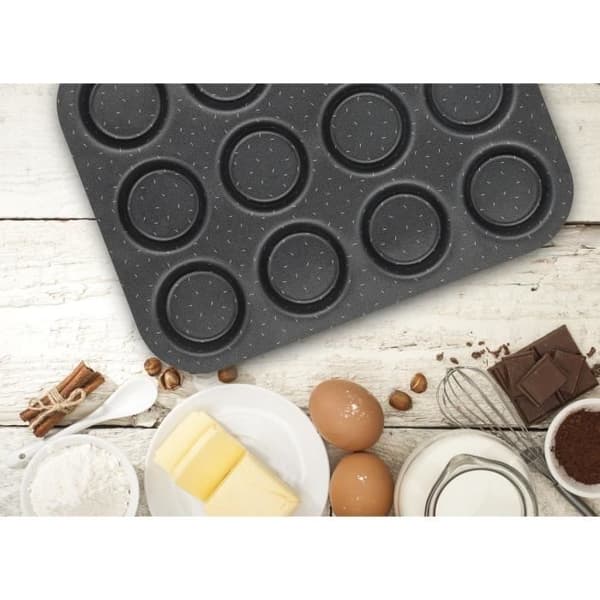TEFAL Success 12-håls tallrik 23x30 cm, Non-stick beläggning, Made in France, Tobacco J1602802