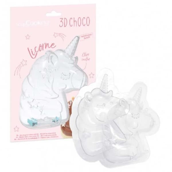Unicorn 3D chokladform