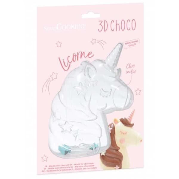 Unicorn 3D chokladform