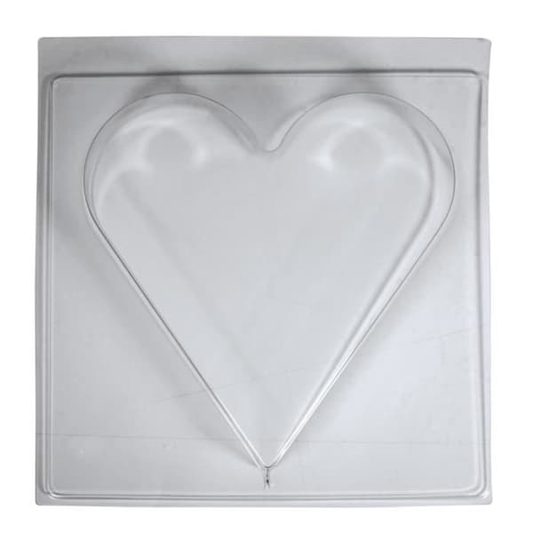 Tårtform - Ej specificerad - Hjärta - 25x27cm - Djup 4cm - Vit