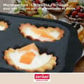 Miniatyrbild 4 av 6: Moule 6 mini tartelettes 28 x 18 cm Zenker Silikon fiberglas
