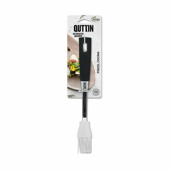 Silikone pensel Quttin Foodie Sort 28 x 4 cm 2 mm (18 enheder)