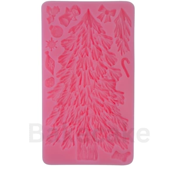 Stor Julgran Silikonform - 18,5 x 9,5 cm | Perfekt för Fondant, Choklad och Festligt Bakning