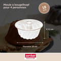 Miniatyrbild 3 av 6: Moule à kouglof - ZENKER - Mini 18 cm - Rostfritt stål - Non-stick - För 4 personer