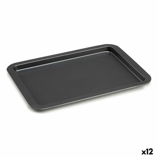 Bageplade Kinvara CK56483-47 Grå Metal 25,3 x 2 x 37 cm (12 enheder)