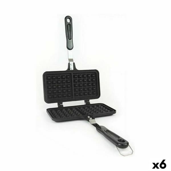Muotoiltu muotti Quttin Alumiini 33 x 21 x 3 cm Vohvelikone (6 osaa)