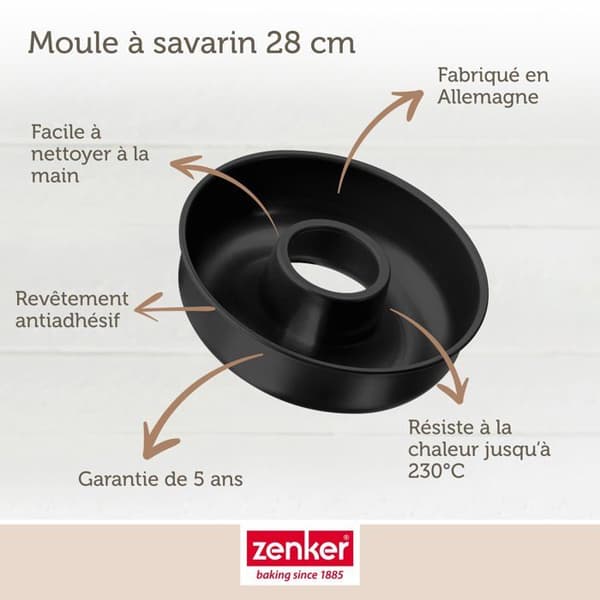 Savarinform 28 cm Zenker Black Metallic ref. 7408