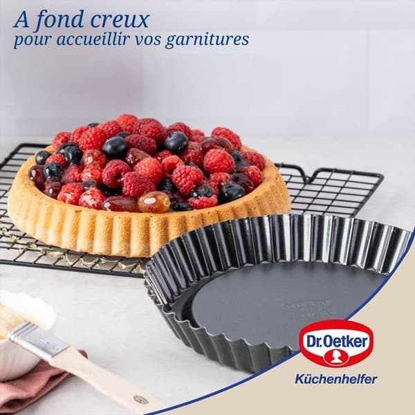 Tårtform - Dr Oetker - 22 cm - Non-stick - Värmeledningsförmåga - Rostfritt stål