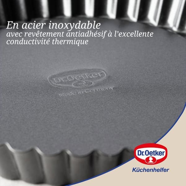 Tårtform - Dr Oetker - 22 cm - Non-stick - Värmeledningsförmåga - Rostfritt stål