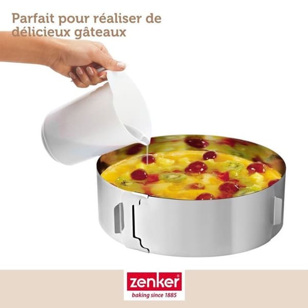 Konditorivaror - Zenker - 7708 - Rostfritt stål - Justerbar - Diameter 30 cm