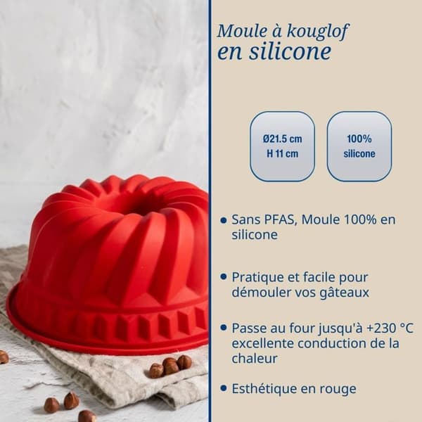 Kougelhopfform 21,5 cm Dr. Oetker Flexxibel Love