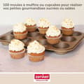 Miniatyrbild 4 av 6: Muffinsformar - Zenker - 43436 - Paket med 100 st - Vitt papper - Lätt bakning
