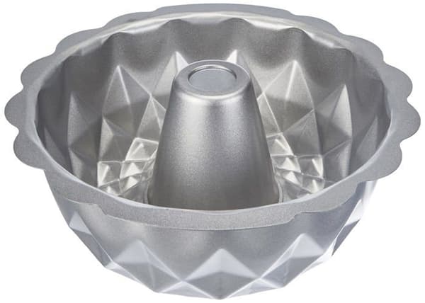 Tårtform - Decora bakverksform - 0070021 - Diamond Kougelhopf form 20 x 8 H cm Non-stick, Stål, Grå