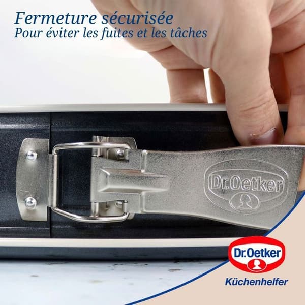 Fällbar form - DR. OETKER - 4861 - Rostfritt Stål - 25x38cm - Kräm-antracit