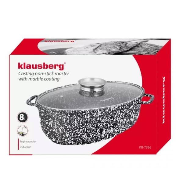 KERAMISK GÖRSPanna 38cm MED LOCK KLAUSBERG KB-7366