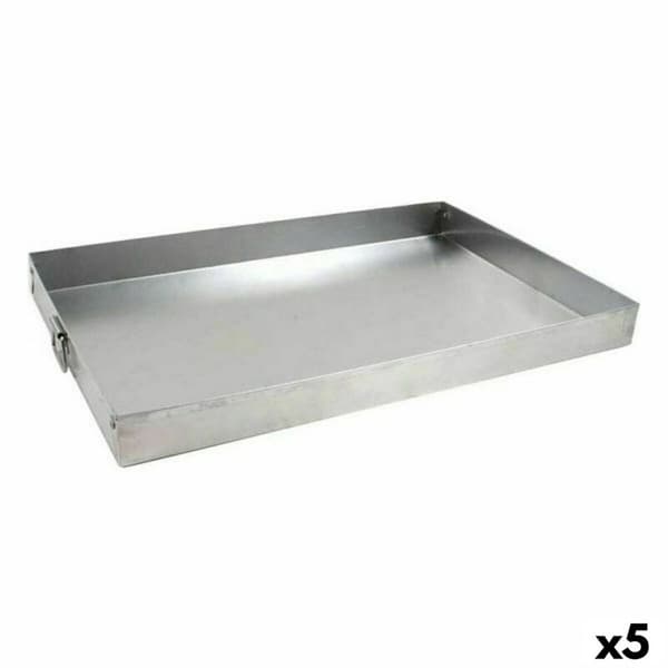 Rektangulær Form VR Sølvfarvet Aluminium 45 x 31 x 3,5 cm (5 enheder)