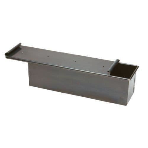 Hushållsprodukter - Pentole Agnelli - COFE38BC40 - Fyrkantig panna - Blå och grå plåt - 40 x 10 cm