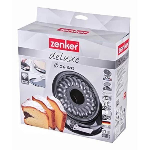 Springform - ZENKER - Deluxe platt och skorstensbotten - Ø26 cm - Svartmetallic