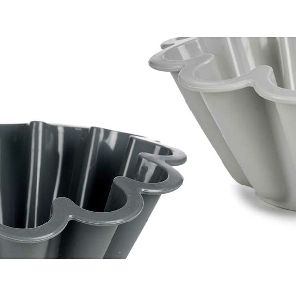 Kakkuvuoka Kinvara HH477 Vaaleanharmaa Tumman harmaa Silikoni 1,5 L 24,5 x 10 x 24,5 cm (6 osaa)