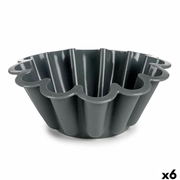 Kakkuvuoka Kinvara HH477 Vaaleanharmaa Tumman harmaa Silikoni 1,5 L 24,5 x 10 x 24,5 cm (6 osaa)