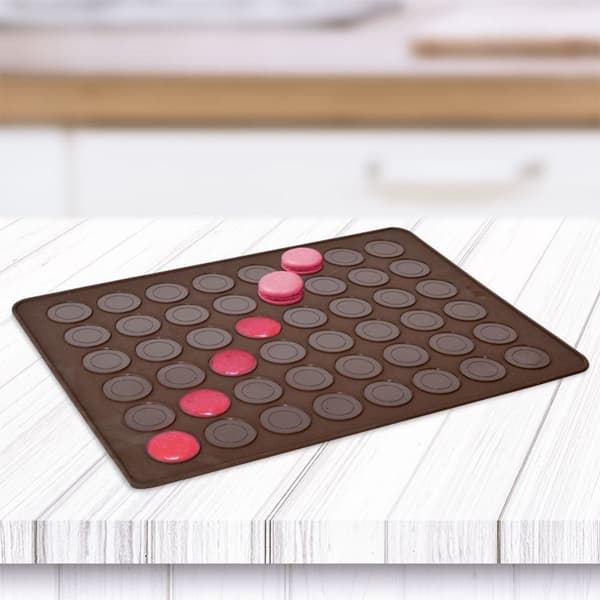 Silikonemåtte, macaron bradepande til makroner