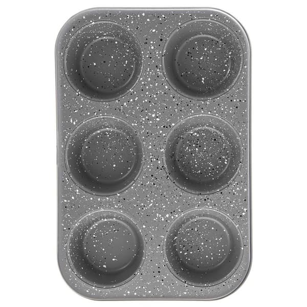 Granitbakform för stora muffins, 6 st GRANDE muffins, 32x22 cm