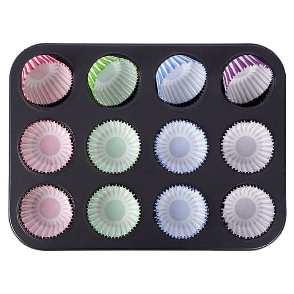 Muffinbageform, muffinkopper, 12 stk