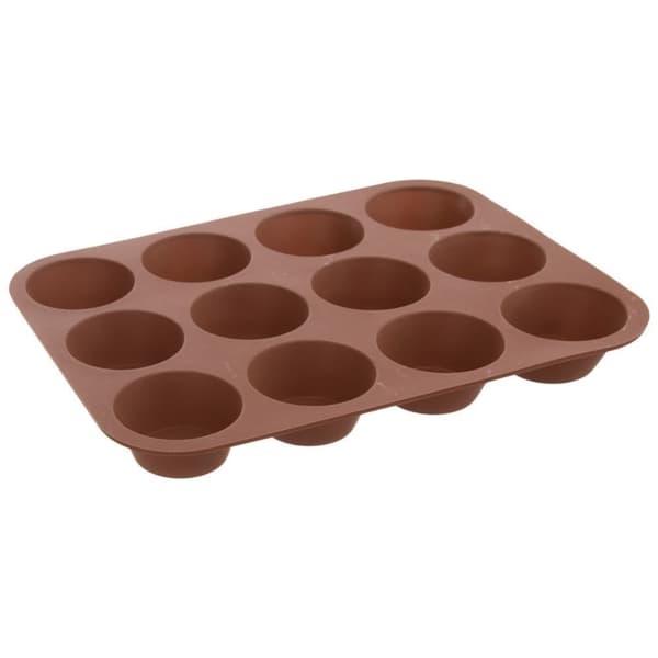 Silikone bageform til muffins, cupcakes, 12 stk., 32,5x25 cm
