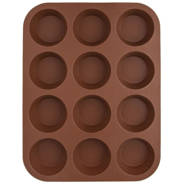 Silikone bageform til muffins, cupcakes, 12 stk., 32,5x25 cm
