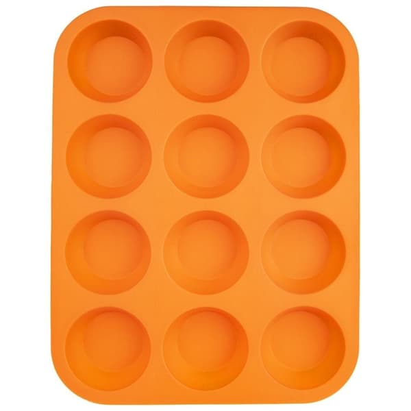 Silikone bageform til muffins, cupcakes, 12 stk., 32,5x25 cm