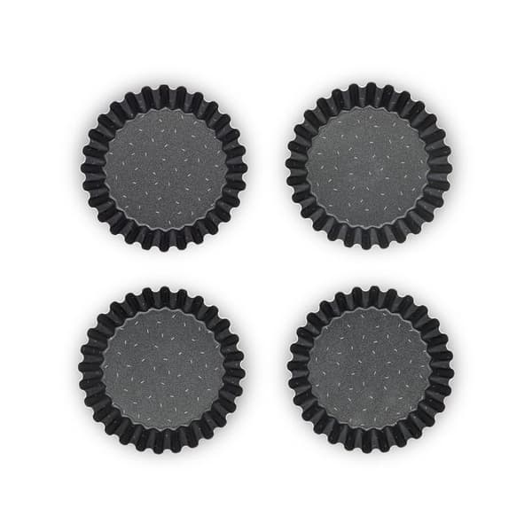 TEFAL Success Set med 4 mini tartelettformar 11 cm, non-stick beläggning, tillverkad i Frankrike, Tobak J1608102