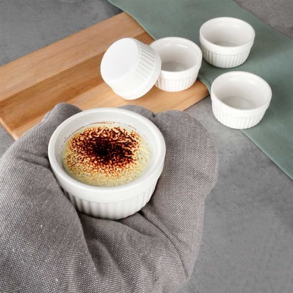 PORCELÆNSKÅLE TIL BAGNING 5 stk RUNDE 279008