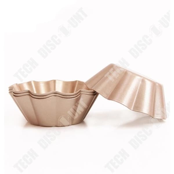 TD® 4 koppar bakning krysantemum ägg tårta pan kaka kopp gelé pan platt botten kakform form eller
