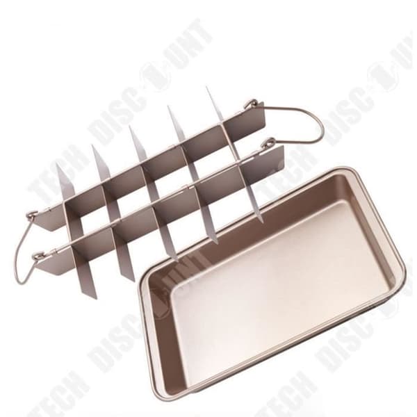 TD® Brownie non-stick kakform, fyrkantig form, brödbakningsverktyg, förtjockad fast botten 31,5 cm*20,5 cm*5,7 cm