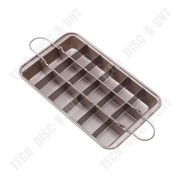 TD® Brownie non-stick kakform, fyrkantig form, brödbakningsverktyg, förtjockad fast botten 31,5 cm*20,5 cm*5,7 cm