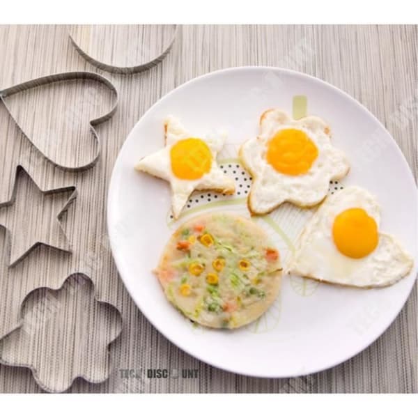 TD® omelettform 4 former stekt ägg köksmuffinstårta cupcake chokladtillbehör kreativ tårta stål bakning pizza