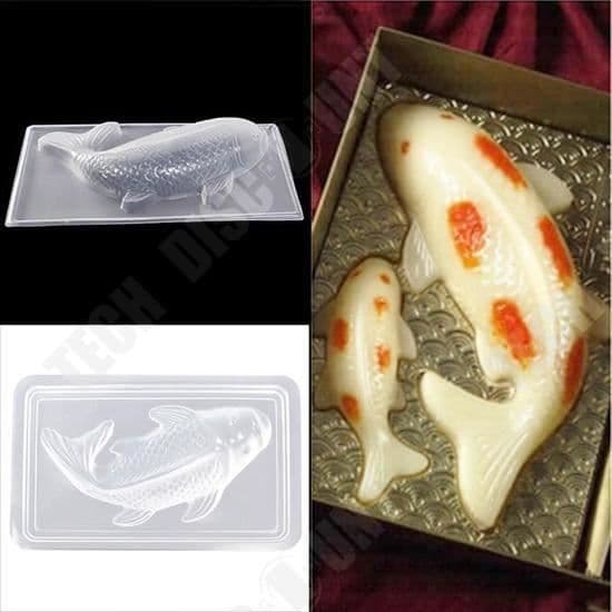 TD® 3D Koi Fish Cake Form - Handgjord Jelly Sugarcraft Form DIY Baking Tool Slitstark riskaka