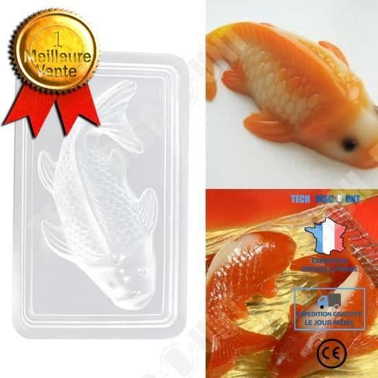 TD® 3D Koi Fish Cake Form - Handgjord Jelly Sugarcraft Form DIY Baking Tool Slitstark riskaka